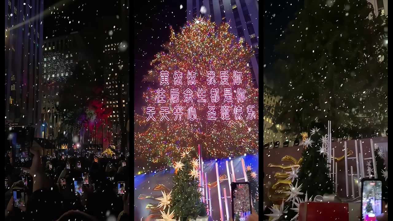 115圣诞树上的字