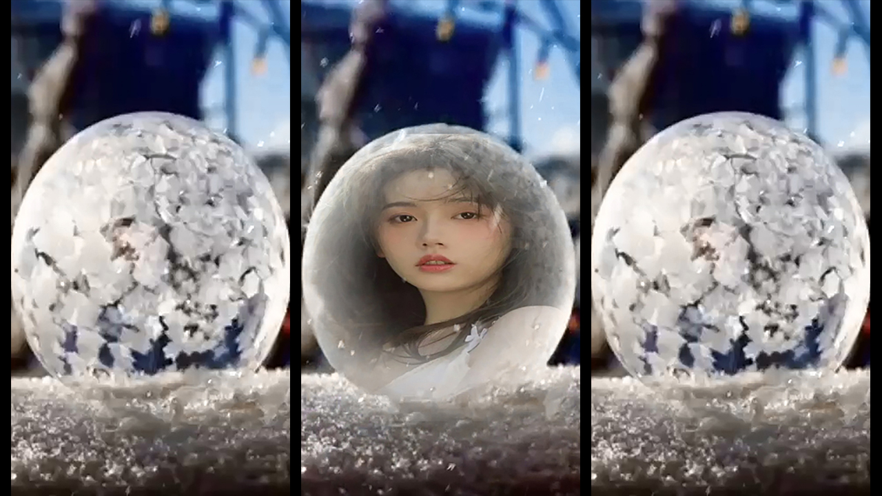 86冬季水晶球照片